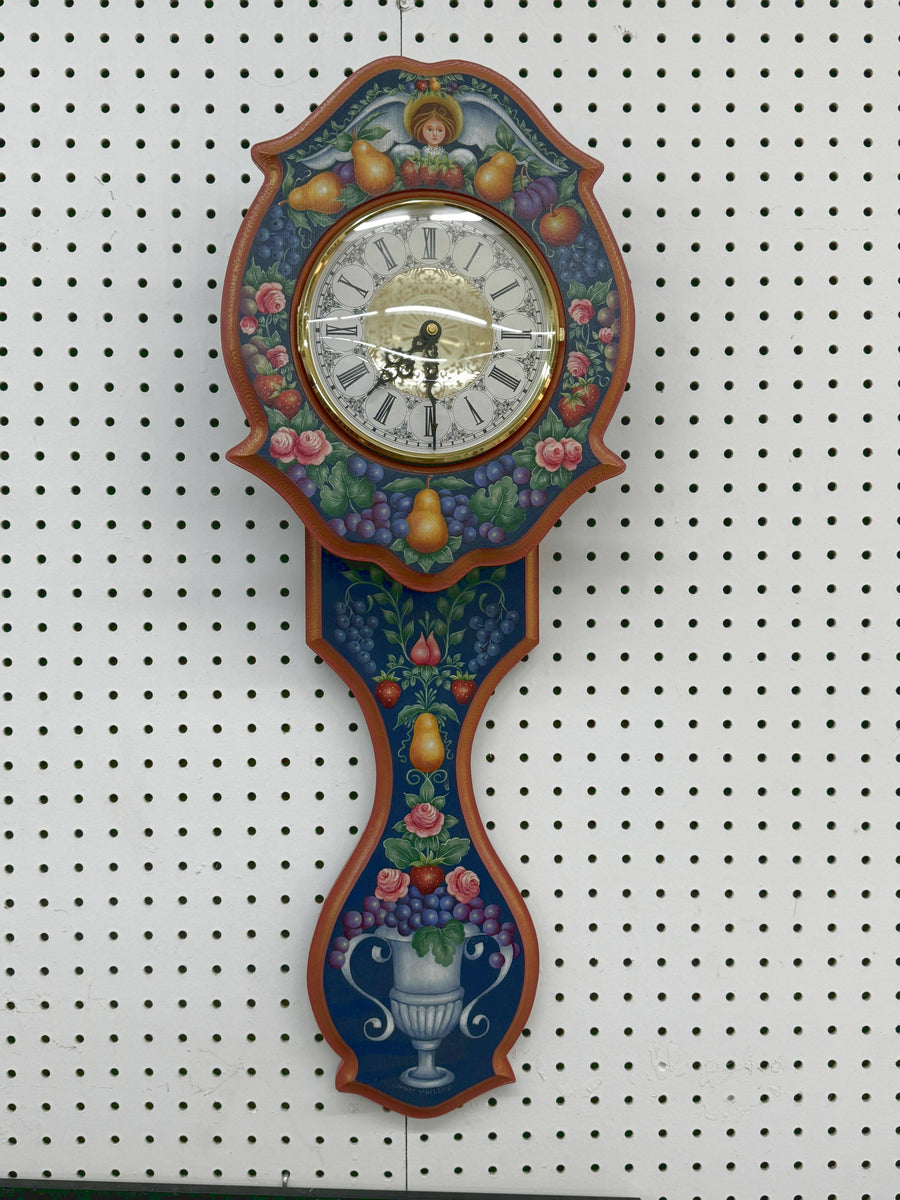 unico ／FROSTED PENDULUM CLOCK 時計CHAMBRE Hand Painted Tole Pendulum Clock – Cherished Possessions