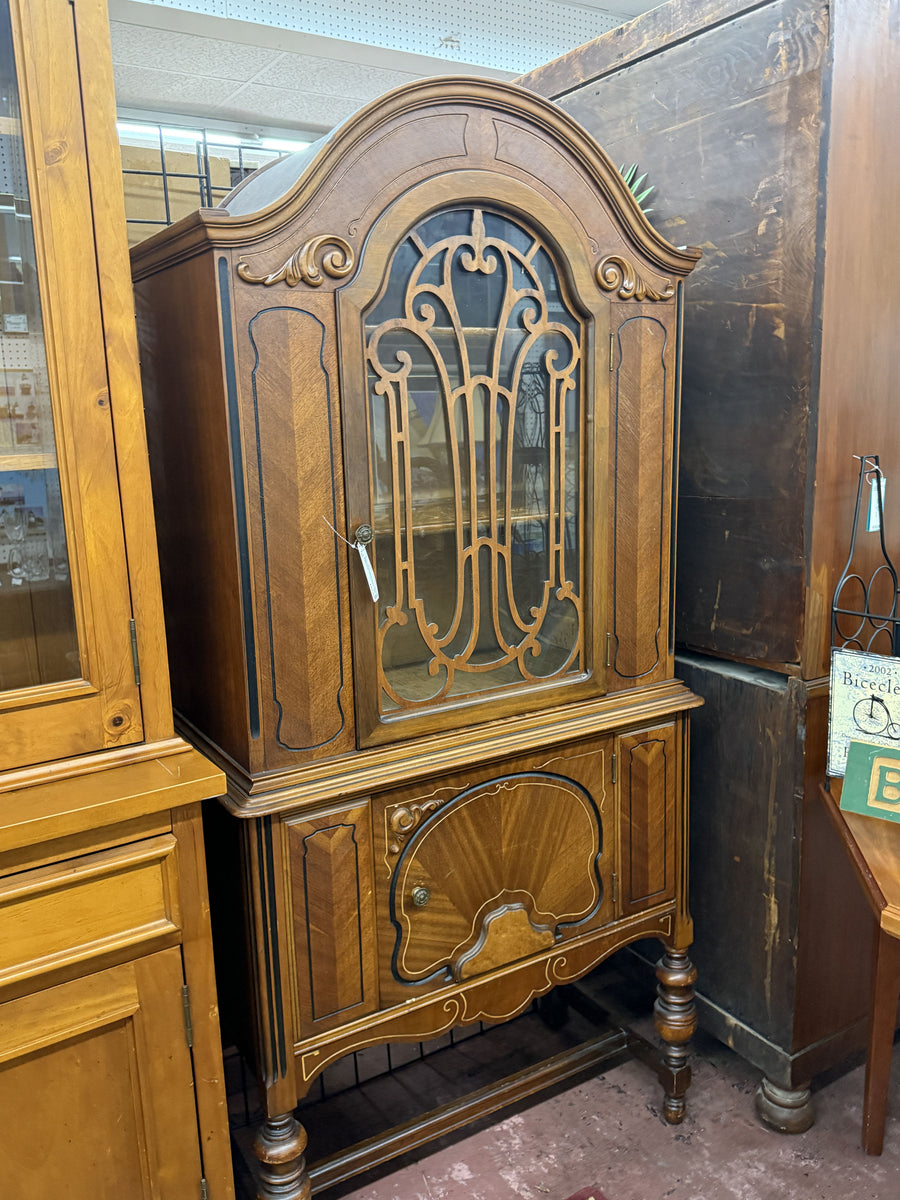 Antique China Cabinet with Door – Cherished Possessions