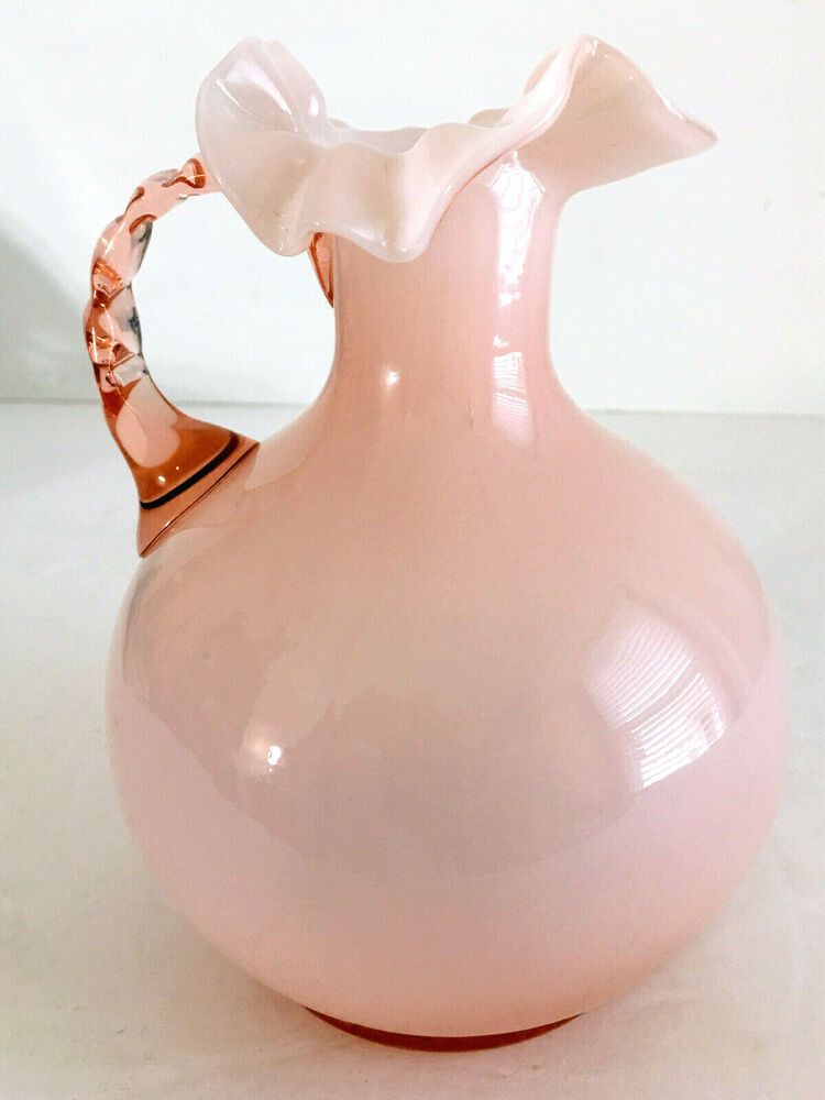 Fenton Art Glass ピンクガラス製ピッチャー 17cm Pink Ruffled Pitcher – Cherished Possessions
