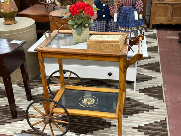 Vintage Tea Cart with Serving Tray