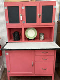 Antique Rose Hoosier Cabinet