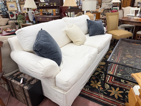 White Sofa  two cushion