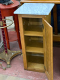 Narrow Cabinet with Marble Top
