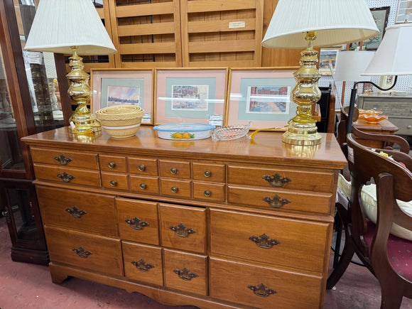 Low Maple Dresser with Nine Drawers Cherished Possessions Low Maple Dresser with Nine Drawers Cherished Possessions