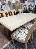 Travatine Dining Table with Chairs