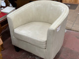 Modern Beige Barrel Chair