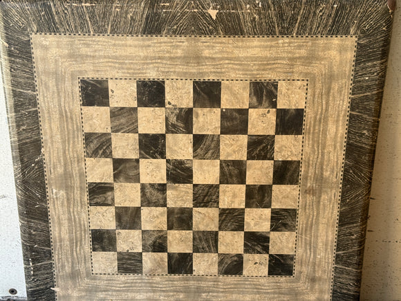Vintage Checkerboard Card/Game Table