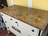 Hand Painted Dresser with Four Drawers
