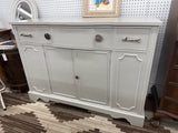 Light Gray Buffet with Drawer & Storage