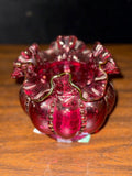 Fenton Cranberry Art Glass Vase