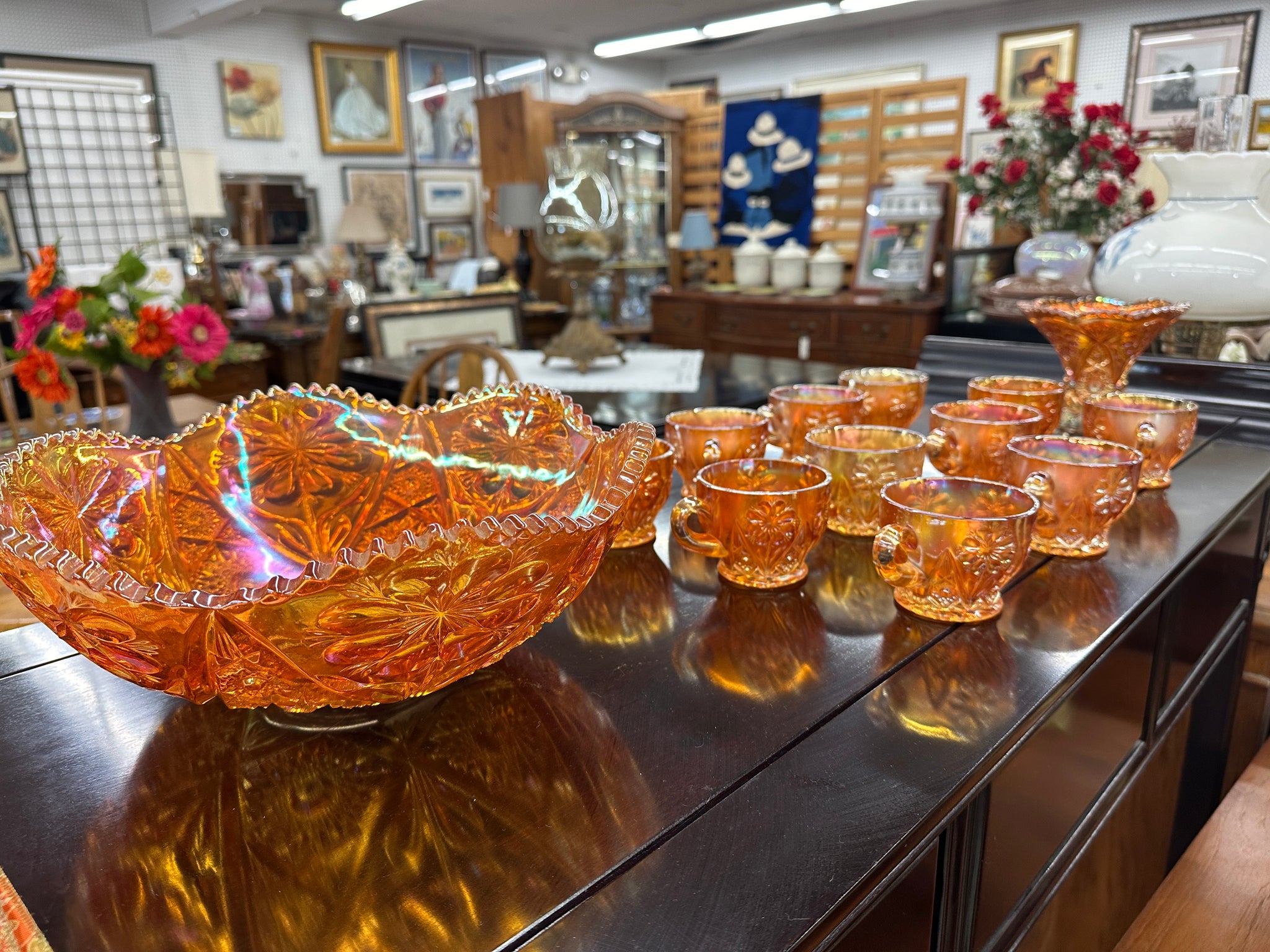 Marigold Punch Bowl with Cups – Cherished Possessions
