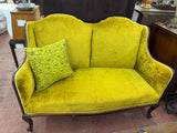 Gold Velour Settee