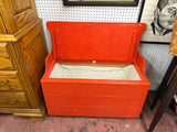 Orange Wood Toybox