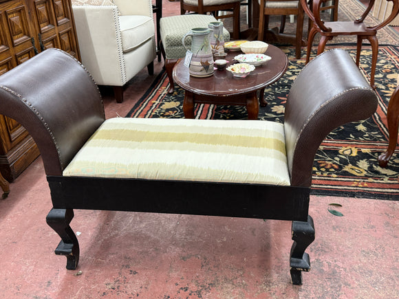 Modern Upholstered & Wood Bench