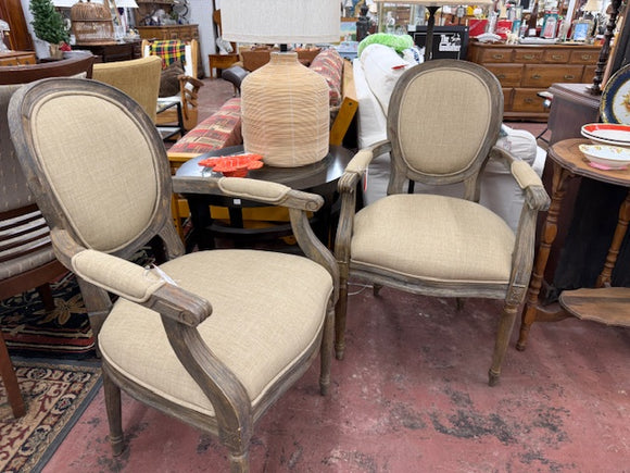 Vintage Medallion Back Armchair