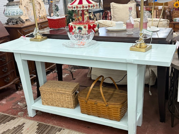 Seamist Sofa Table with Shelf