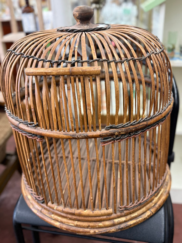 Vintage Bamboo Bird Cage