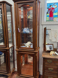 Tall Narrow Lighted Curio Cabinet