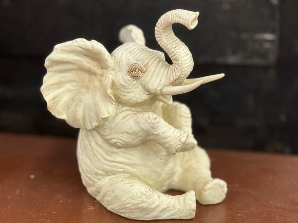 Carved Elephant Figurine