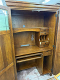 Cabinet Desk with Locking Door