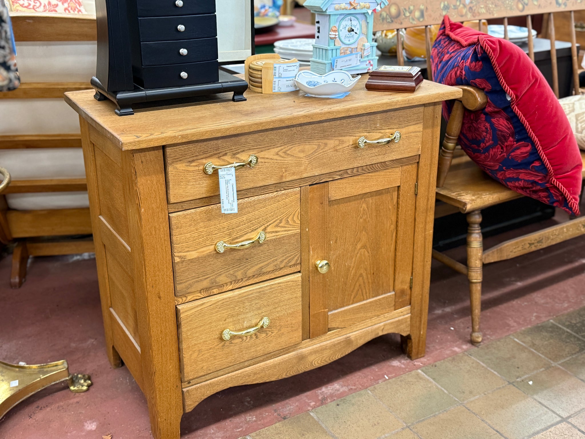 Antique Oak Wash Stand – Cherished Possessions