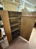 Antique Primitive Wood Corner Cabinet