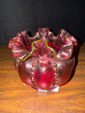Fenton Cranberry Art Glass Vase