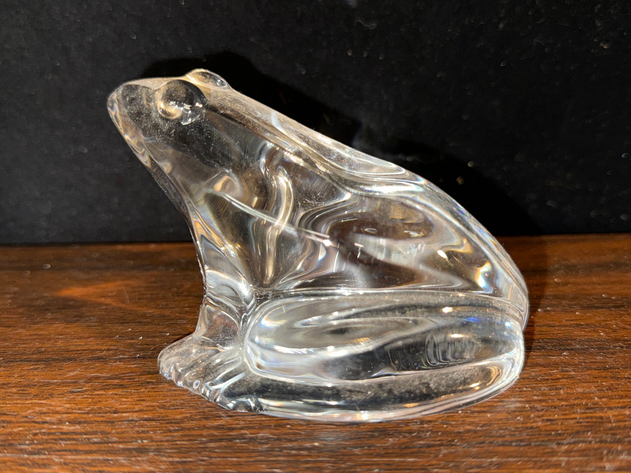 Vintage Baccarat Crystal Frog Paperweight – Cherished Possessions