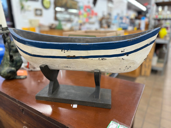 Wooden Boat in Stand
