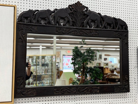 Wall Mirror with Elephants