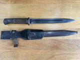 WW2 German Rifle Bayonet dated 1944 with Scabbard