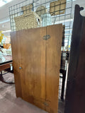 Antique Primitive Wood Corner Cabinet