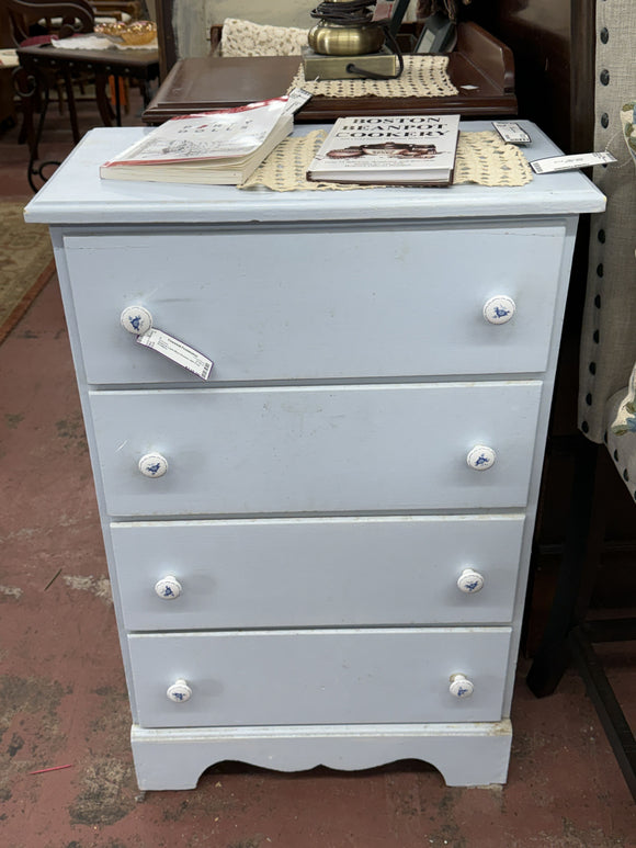 vintage dresser on wheels Five Drawer Inlaid Dresser on Wheels – Cherished Possessions