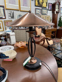 Black Metal & Copper Lamp