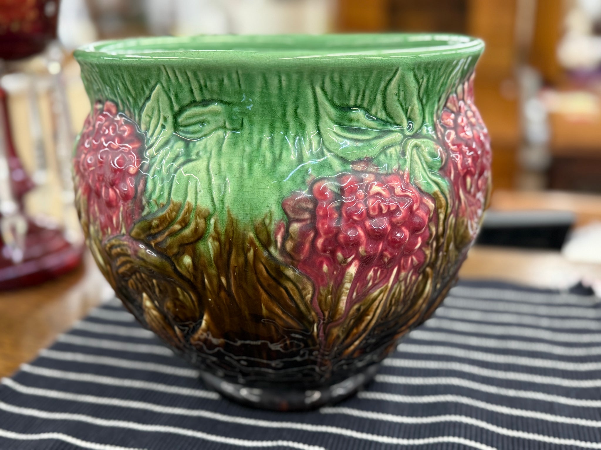 Fenton Blue Basket – Cherished Possessions