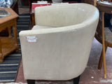 Modern Beige Barrel Chair