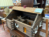 Hand Crafted Log Cabin Doll House