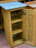 Narrow Cabinet with Marble Top
