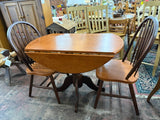 Drop Leaf Table with Two Chairs