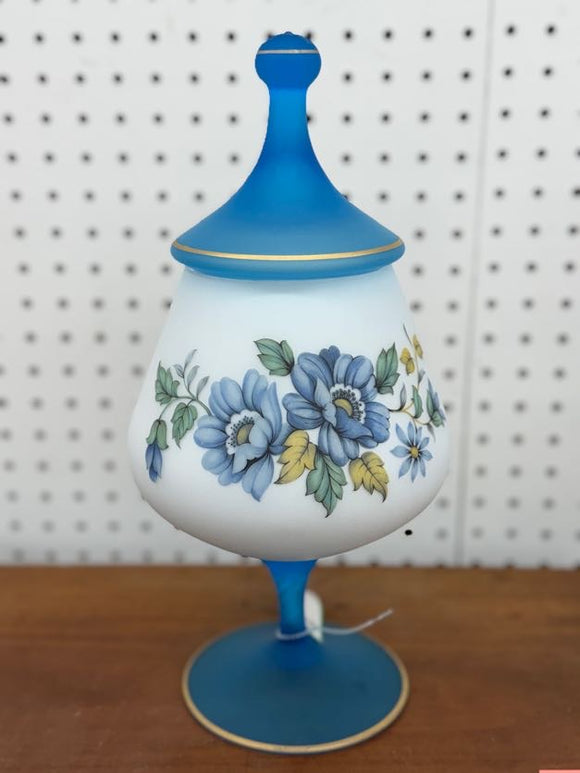 Vintage Bristol Blue Floral 