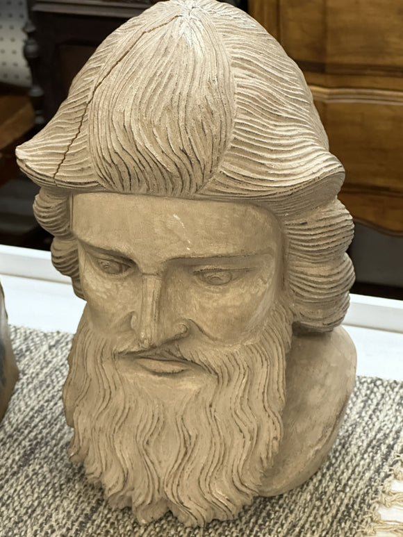 Carved Head Statue