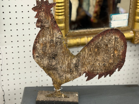 Rustic Rooster Statue