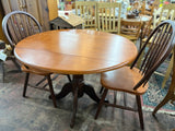 Drop Leaf Table with Two Chairs