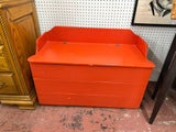 Orange Wood Toybox