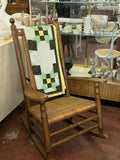 Woven Rocking Chair with Cushions