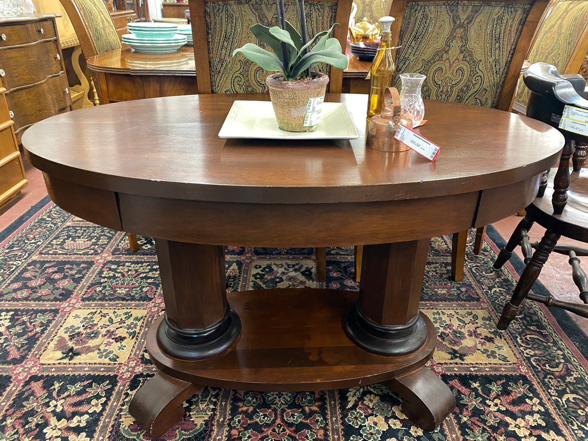 Oval Library Table – Cherished Possessions