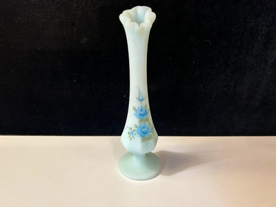 Fenton Hand Painted Bud Vase