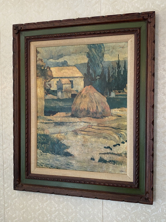 Original Art: Haystack Oil Painting