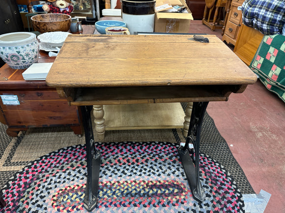 Antique Oak Student Desk