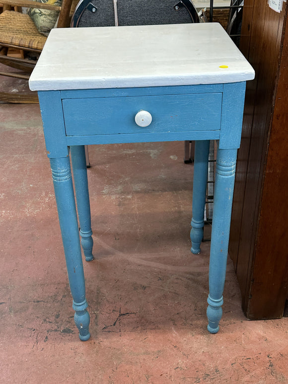 Antique Painted Accent Stand